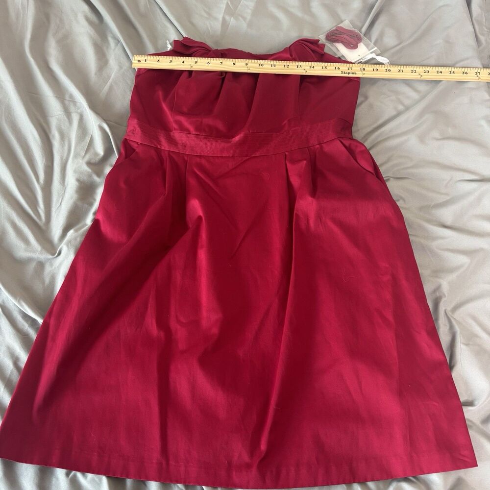 NWT!! David’s Bridal Short Strapless STYLE#84725 Size 16 Color Apple - Picture 6 of 14
